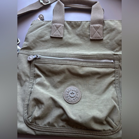 Kipling Eleva Convertible Crossbody Tote- Green - Picture 3 of 11